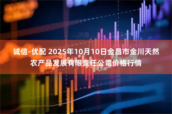 诚信-优配 2025年10月10日金昌市金川天然农产品发展有限责任公司价格行情
